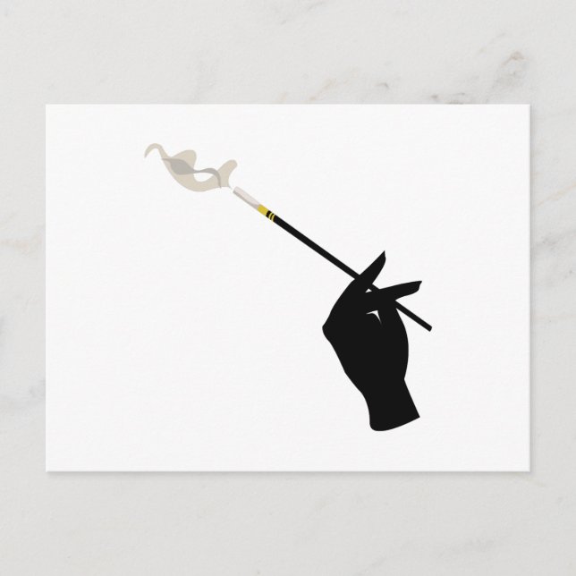 Carte Postale Cigarette à main (Devant)
