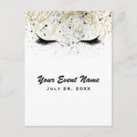 Cils Beauté Or Argent Noir Glamour Moderne