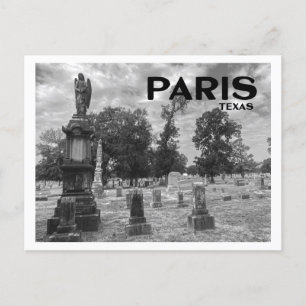 Carte Postale Cimetière de Paris (Texas)