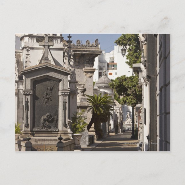 Carte Postale Cimetière de Recoleta de La à Buenos Aires (Devant)