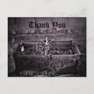 Carte Postale Cimetière gothique Merci