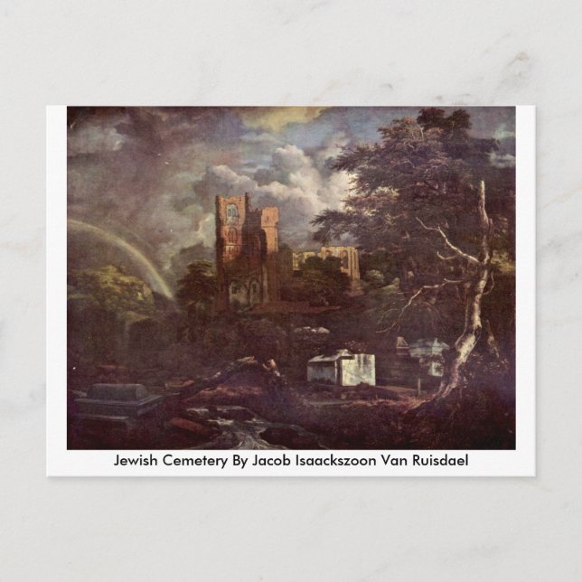 Carte Postale Cimetière Juif Par Jacob Isaackszoon Van Ruisdael (Devant)