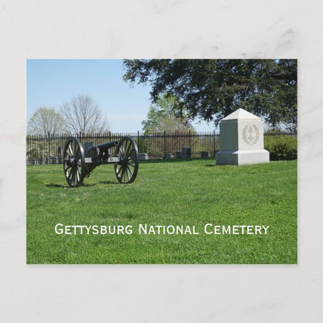 Carte Postale Cimetière national de Gettysburg (Devant)