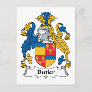 Carte Postale Cimier de famille Butler