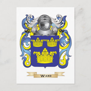 Carte Postale Cimier de famille de Ward (armoiries)