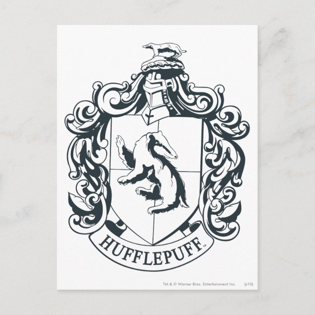 Carte Postale Cimier de Hufflepuff (Devant)