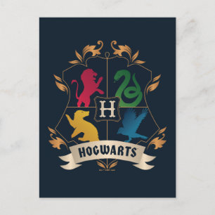 Carte Postale Cimier de maison Ornat HOGWARTS™