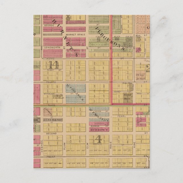 Carte Postale Cincinnati, Ohio (Devant)