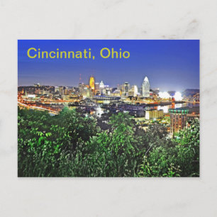 Carte Postale Cincinnati, Ohio, États-Unis