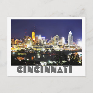 Carte Postale Cincinnati, Ohio, la Queen City.
