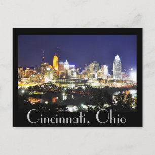Carte Postale Cincinnati, Ohio, la Queen City.