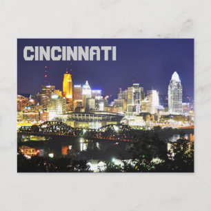 Carte Postale Cincinnati, Ohio, la Queen City.