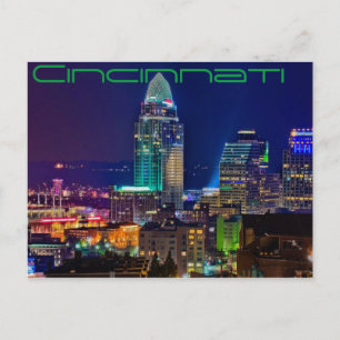Carte Postale Cincinnati, Ohio, la ville reine