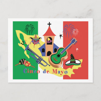 Carte Postale Cinco heureux De Mayo