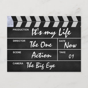 Carte Postale cinéma de claquette "c'est ma vie "