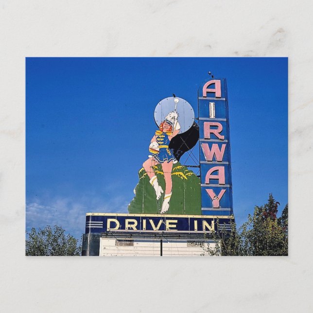 Carte Postale Cinéma de plein air Airway Drive-In, Saint Ann, Mi (Devant)