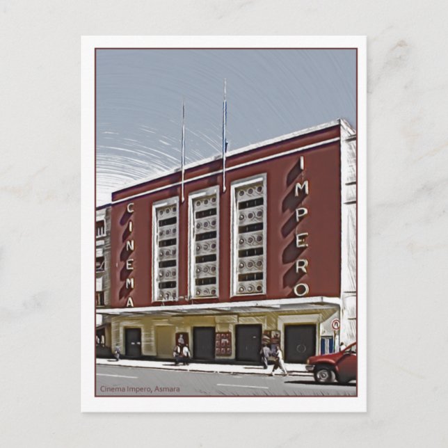 Carte Postale Cinéma Impero, Asmara (Devant)