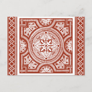 Carte Postale Cinnabar Woodblock IV