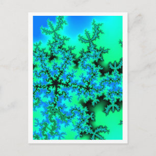 Carte Postale Cinq étoiles-fractale 2