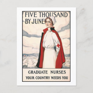 Carte Postale Cinq mille d'ici juin Affiche de recrutement d'inf
