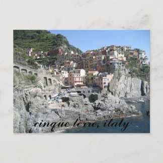 Carte Postale cinque terre, italie