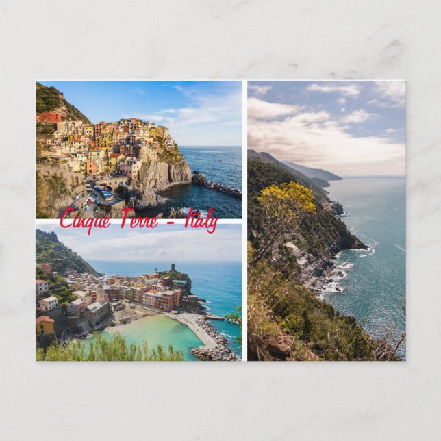 Carte Postale Cinque Terre, Italie (Devant)