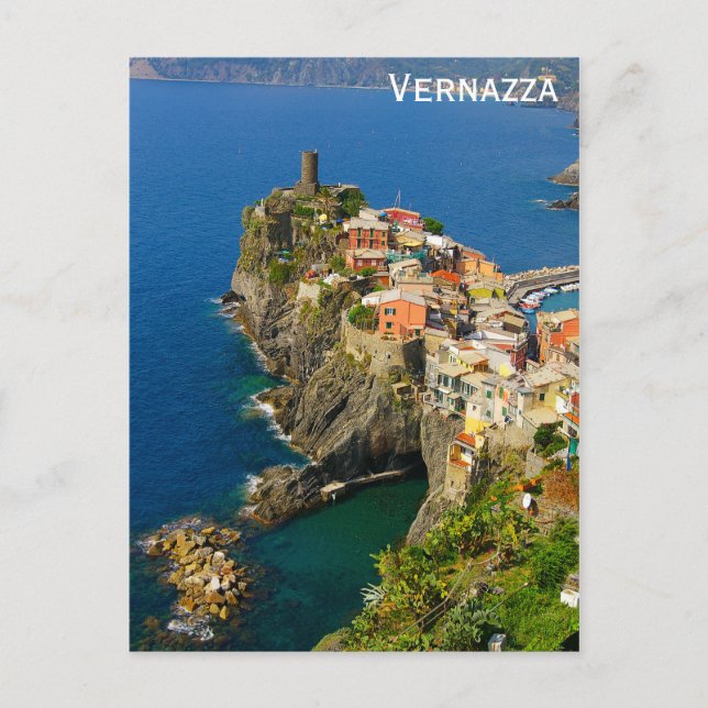 Carte Postale Cinque Terre Italie Vernazza (Devant)
