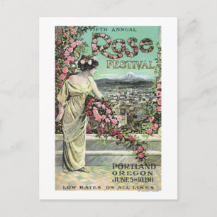 Carte Postale Cinquième édition du Festival Rose annuel
