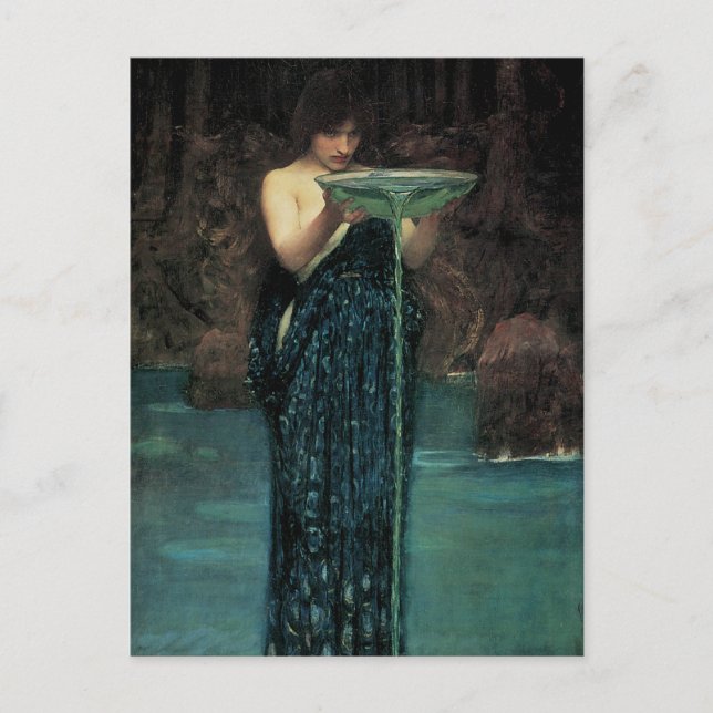 Carte Postale Circe Invidiosa par John William Waterhouse (Devant)