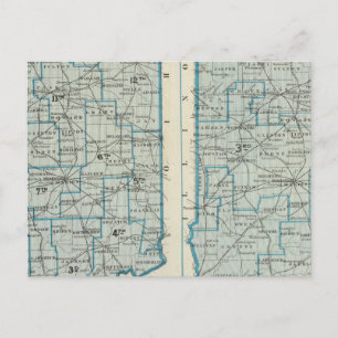 Carte Postale Circonscriptions du Congrès Circonscriptions judic