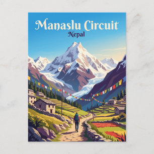 Carte Postale Circuit du Manaslu Népal