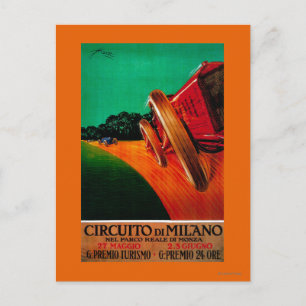 Carte Postale Circuito Di Milano Poster Vintage Europe
