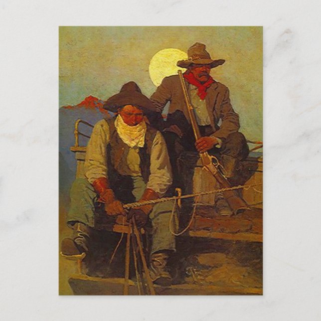 Carte Postale Circuits de tir à cheval Siège latéral Western-esq (Devant)