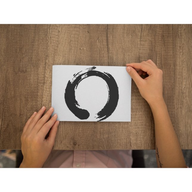 Carte postale circulaire Zen (Créateur téléchargé)