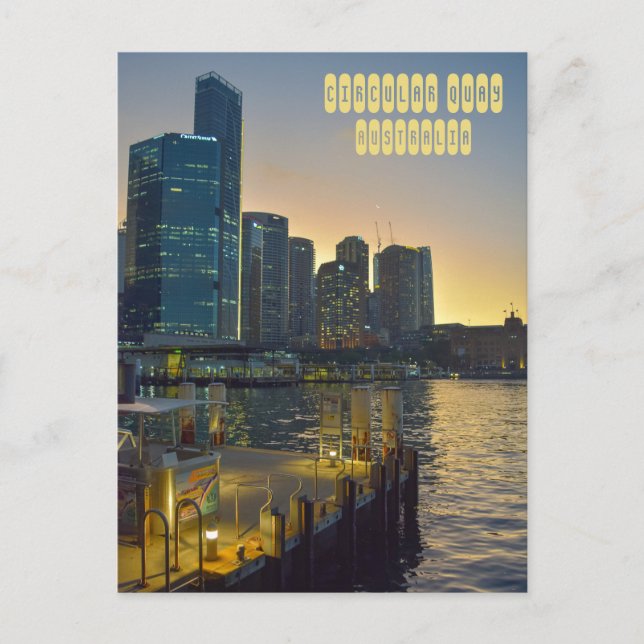 Carte Postale Circular Quay à Sydney en Australie (Devant)