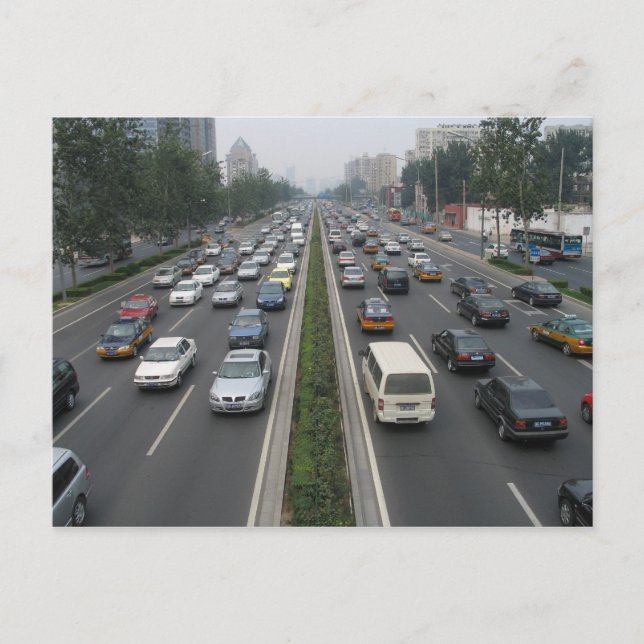 Carte Postale Circulation en Chine à Pékin (Devant)
