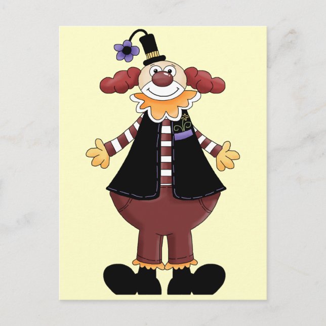 Carte Postale Circus Clown Act (Devant)