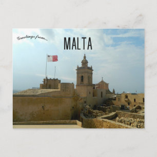 Carte Postale Citadelle de Victoria Gozo Island Malte