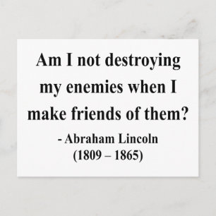 Carte Postale Citation 12a de Abraham Lincoln