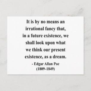 Carte Postale Citation 7a d'Edgar Allen Poe