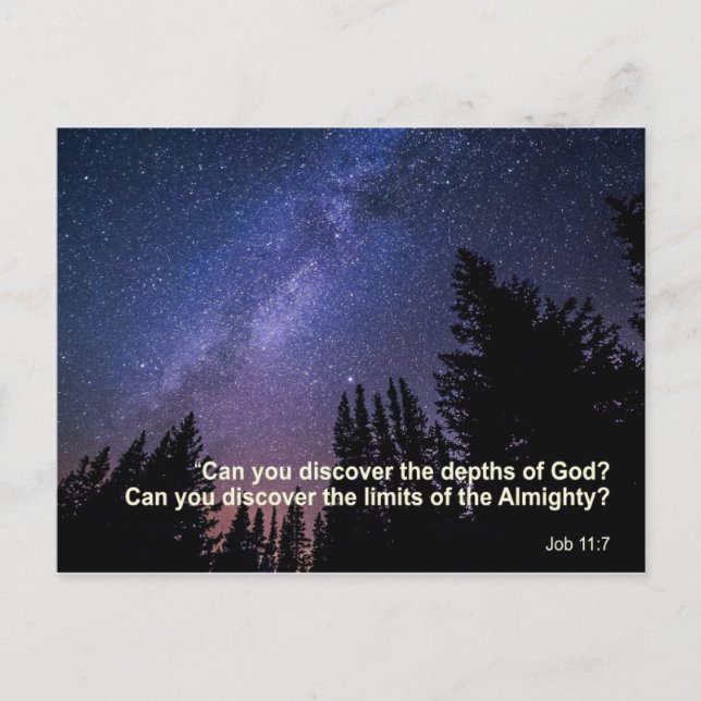 Carte Postale Citation biblique (Devant)