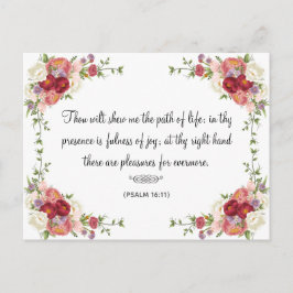 Carte Postale Citation Biblique Inspirationnelle Religieuse Flor