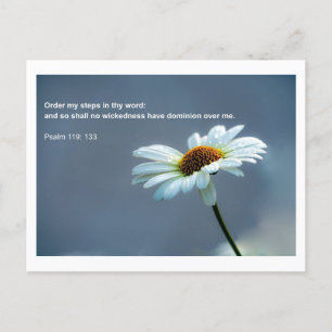 Carte Postale Citation biblique - Psaume 119
