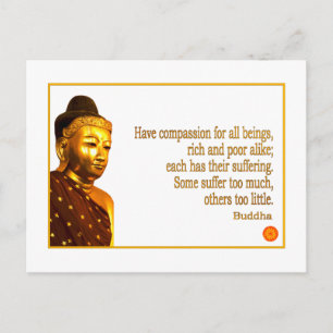 Carte Postale Citation Bouddha ~ Avoir La Compassion