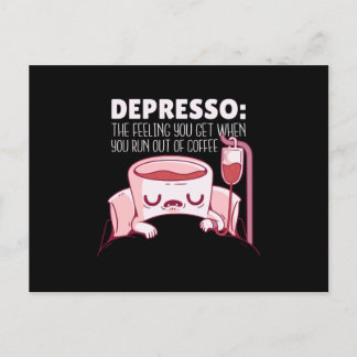 Carte Postale Citation café Depresso