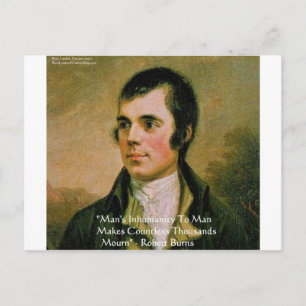 Carte Postale Citation célèbre de Robert Burns
