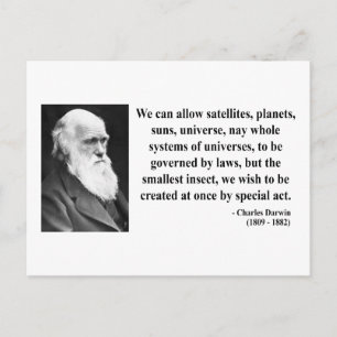 Carte Postale Citation Charles Darwin 4b