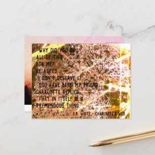 Carte Postale Citation d'amitié personnalisable - Le Réseau de C