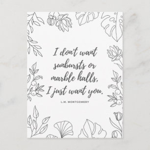 Carte Postale Citation d'Anne of Green Gables