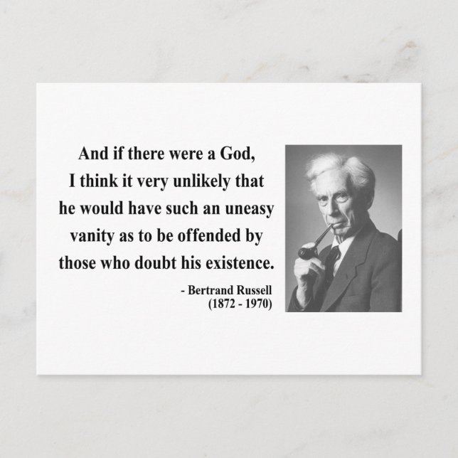 Carte Postale Citation de Bertrand Russell 3b (Devant)